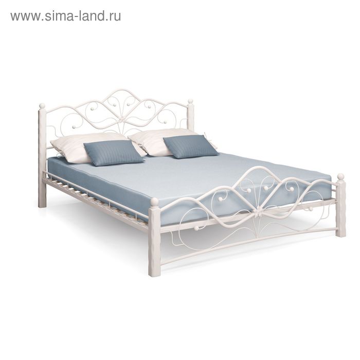 Кровать «Милая», белая, 1400 × 2000 - Фото 1
