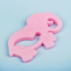 Прорезыватель силиконовый «Слон», цвет розовый - Фото 2
