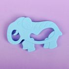 Прорезыватель силиконовый « Слон», цвет голубой - Фото 1