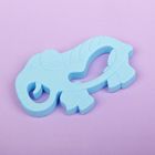 Прорезыватель силиконовый « Слон», цвет голубой - Фото 2