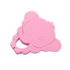 Прорезыватель силиконовый «Слоник», цвет розовый - Фото 2
