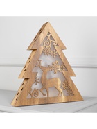 Светодиодная фигура «Ёлка» 30×33×6.5 см, дерево, от батареек АААх2, свечение тёплое белое - Фото 5