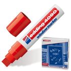 Маркер меловой Edding Е-4090 4-15 мм, для окон и стекла смываемый красный - Фото 1