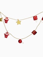 Бусы на ёлку «Звёзды, шарики, подарки», 90 см, красно - золотистые 2371141