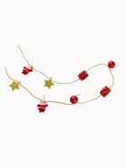 Бусы на ёлку «Звёзды, шарики, подарки», 90 см, красно - золотистые 2371141