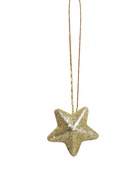 Ёлочные игрушки «Сюрприз», шары новогодние, набор 16 шт. (4 колокол, 4 шара, 4 звезды, 4 банта), золотистый - Фото 6