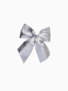 Ёлочные игрушки «Сюрприз», шары новогодние, набор 16 шт. (4 шара, 4 банта, 4 подарка, 4 шишки), серебристый/голубой - Фото 8