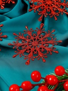 Ёлочные игрушки набор 4 шт. «Зимнее волшебство. Снежинка», d=9 см, МИКС - Фото 5