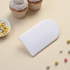 Шпатель кондитерский KONFINETTA, 15×8×2.5 см, с ручкой, белый - Фото 2