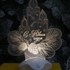 Подставка световая "Свечки", 24х17.5 см, SMD3528, ААА*3 (не в компл.), 7 LED, Т/БЕЛЫЙ - Фото 3