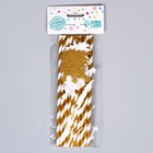 Трубочка для коктейля «Ёлочка», полоска, в наборе 10 штук - Фото 5