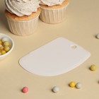 Шпатель кондитерский Доляна, 12.5×8.5 см, цвет белый - Фото 2