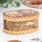 Шкатулка для украшений «Белки», береста - Фото 1