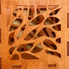 Плафон деревянный "Мозаика", коричневый, 10*10*10см - Фото 4