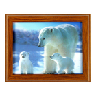 Ключница Элегант 3D "Белые медведи"  25х30х5 см - Фото 1