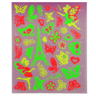 Наклейка пластик светящаяся "Бабочки. Париж" МИКС 30х18 см - Фото 1