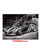 Гравюра «Дрифт» с металлическим эффектом «серебро» А4 2147962