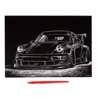 Гравюра «Тюнинг RWB» с металлическим эффектом золота А4 - Фото 3