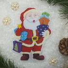 Световая картинка на магните "Дед Мороз с подарками"(батарейки в комплекте), 1 LED, RGB - Фото 2