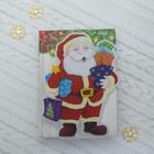 Световая картинка на магните "Дед Мороз с подарками"(батарейки в комплекте), 1 LED, RGB - Фото 3