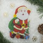 Световая картинка на присоске "Дед Мороз приветствует!"(батарейки в комплекте), 1 LED, RGB - Фото 2