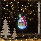 Световая картинка на присоске "Снеговик рождественский"(батарейки в комплекте), 1 LED, RGB - Фото 4