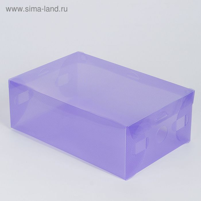 Короб для хранения 18х28х10 см "Моно" цвет фиолетовый - Фото 1