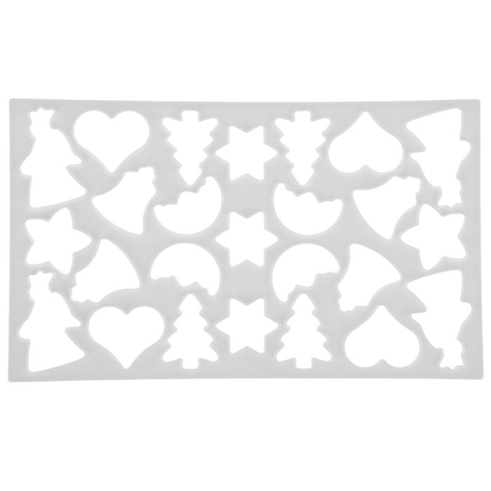 Выемки кондитерские для марципана и теста «Фигурки», 37×22×1 см, цвет белый - Фото 1