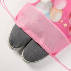 Мешок для обуви н/полотно дев "Принцесса", 41*30*0,5см - Фото 5