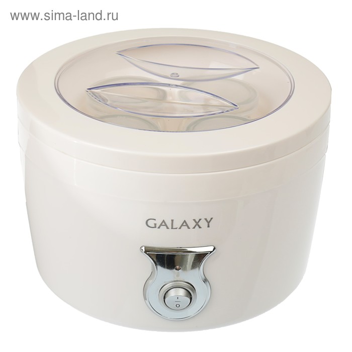 Йогуртница Galaxy GL 2695, 20 Вт, 400 мл, 4 ёмкости, белая - Фото 1