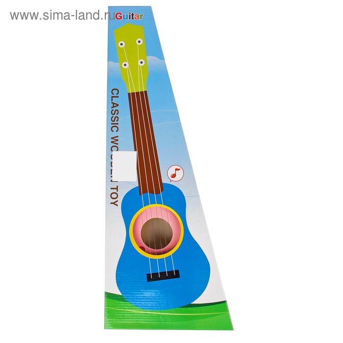 Игрушка музыкальная «Гитара», 54 см, розовая - Фото 1