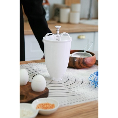 Форма для пончиков Доляна, 10×19 см, белая