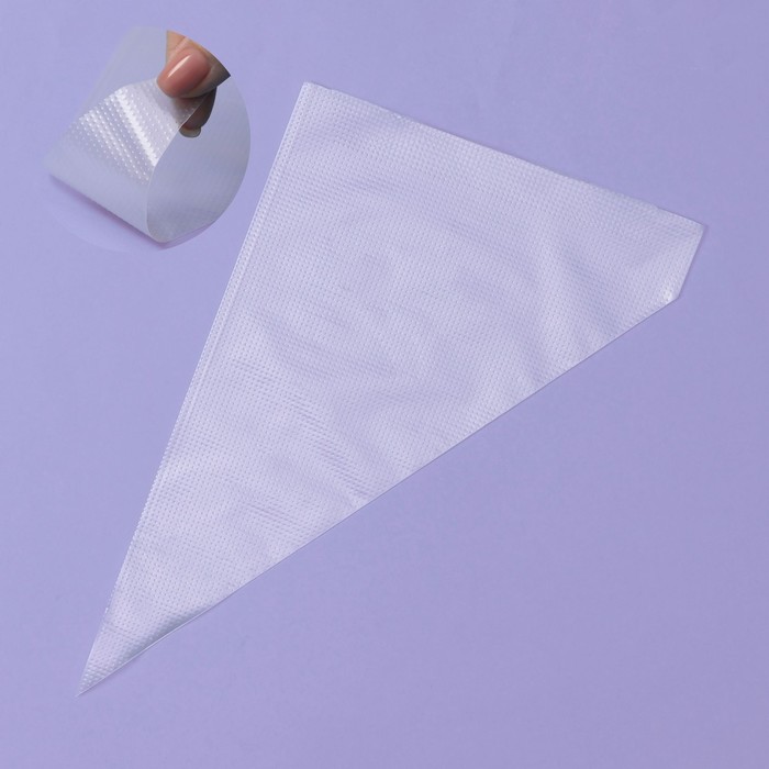 Кондитерские мешки одноразовые Доляна, 27×17 см (размер S), 100 шт - фото 1908210002