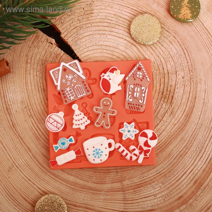 Молд для творчества «Вкусного праздника», 8 × 8 см - Фото 1