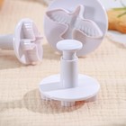 Плунжеры кондитерские Доляна «Птица», набор 3 шт., 4.5×5 см, пластик, белые - Фото 12