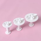 Плунжеры кондитерские Доляна «Птица», набор 3 шт., 4.5×5 см, пластик, белые - Фото 3