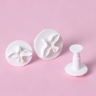 Плунжеры кондитерские Доляна «Птица», набор 3 шт., 4.5×5 см, пластик, белые - Фото 4