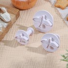 Плунжеры кондитерские Доляна «Птица», набор 3 шт., 4.5×5 см, пластик, белые - Фото 10