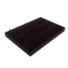 Подставка под кулоны, цепочки, подвески 15 шт, 35*24*3 см, цвет чёрный - Фото 1