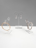 Подставка под серьги «QF. Ажурная», набор 3 шт. h=8.5, 10, 12 см, прозрачная - Фото 3