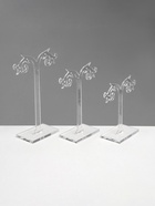 Подставка под серьги «QF. Ажурная», набор 3 шт. h=8.5, 10, 12 см, прозрачная - Фото 4