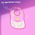 Нагрудник для кормления M&B «Наша принцесса» непромокаемый на липучке, с карманом - Фото 11