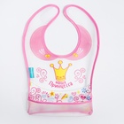 Нагрудник для кормления M&B «Наша принцесса» непромокаемый на липучке, с карманом - Фото 4