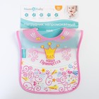 Нагрудник для кормления M&B «Наша принцесса» непромокаемый на липучке, с карманом - Фото 2