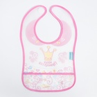 Нагрудник для кормления M&B «Наша принцесса» непромокаемый на липучке, с карманом - Фото 2