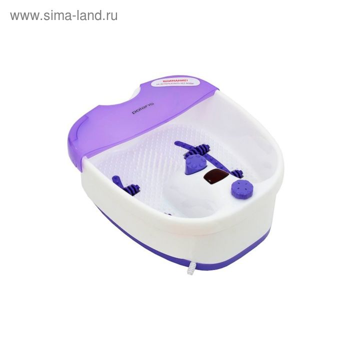 Гидромассажная ванночка для ног Polaris PMB1006, 110 Вт, белая/фиолетовая - Фото 1