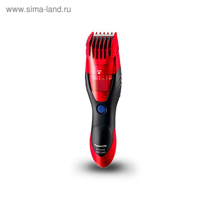 Машинка для стрижки/триммер Panasonic ER GB 40 R 520, 1 регулируемая насадка, красная - Фото 1