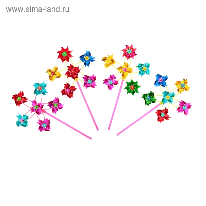 Ветерок "Цветок" большой, 6 элементов - Фото 1