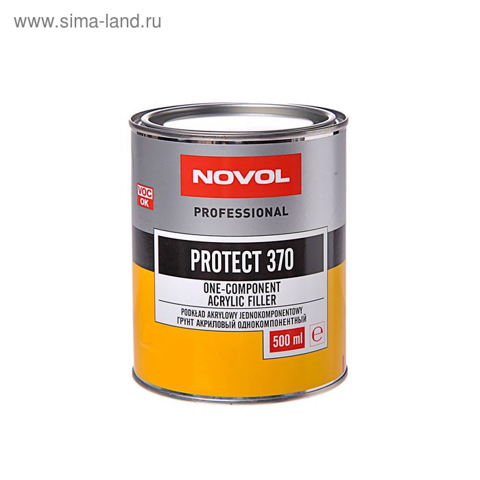 Грунт акриолвый Novol 1К PROTECT 370, 500 мл 37440 - Фото 1