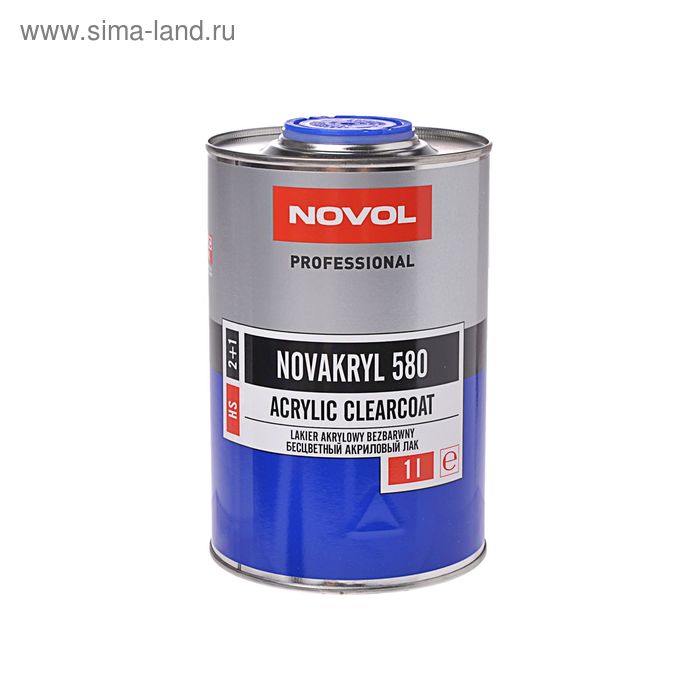 Лак акриловый Novol бесцветный NOVAKRYL 580 НS 2+1, 1 л 38081 - Фото 1